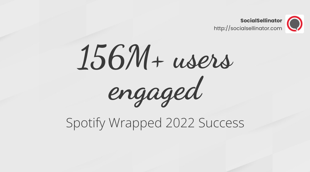 Spotify Wrapped's viral success - social media marketing case study examples infographic simple-stat-landscape-light