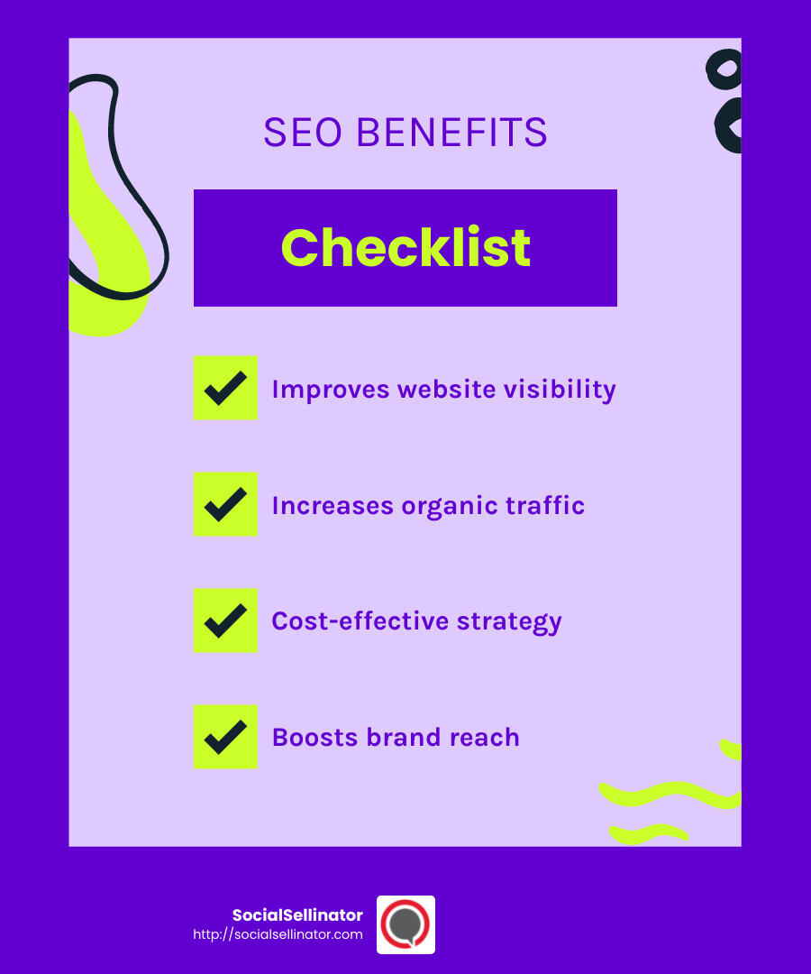 SEO helps in acquiring more customers by increasing organic traffic and visibility. - customer acquisition strategies infographic checklist-fun-neon