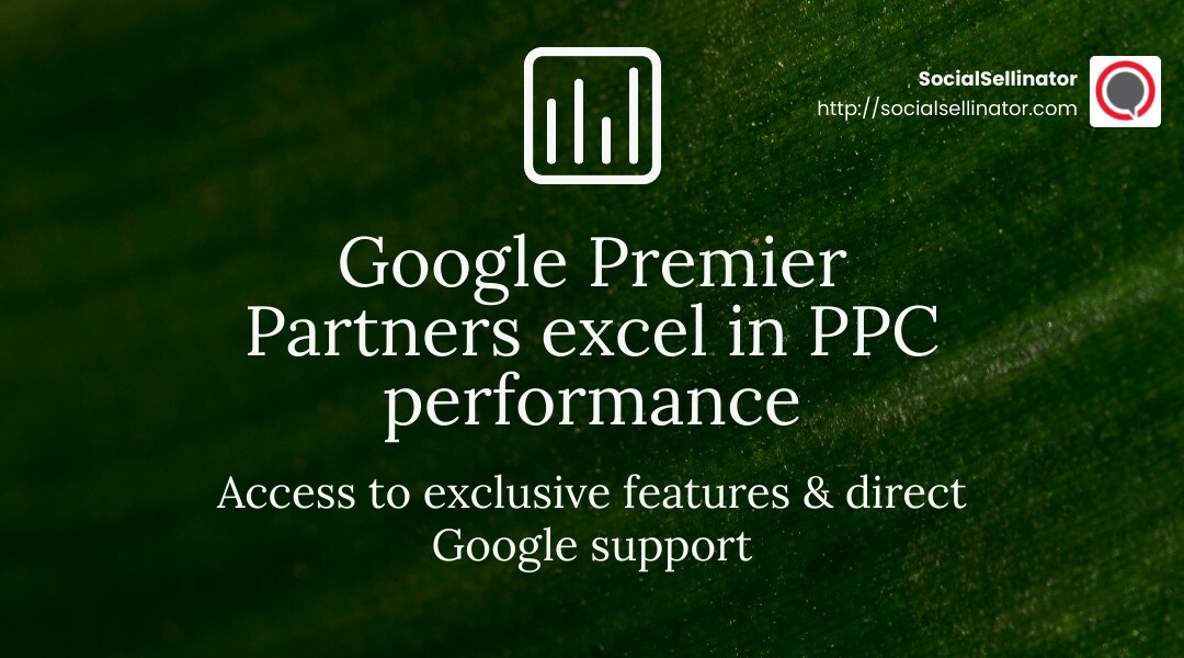 Google Premier Partner benefits - ppc campaign companies infographic simple-stat-landscape-green