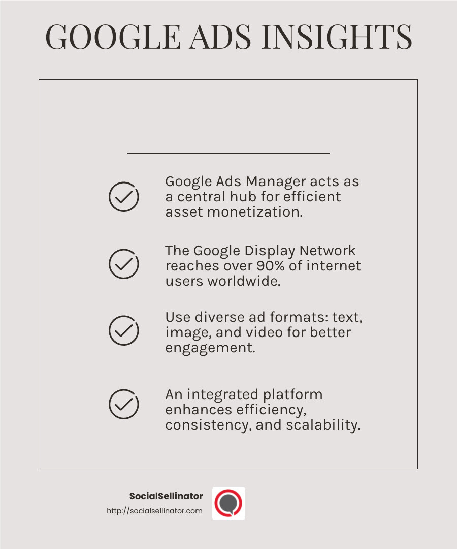 Google Ads Management Infographic - Google Ads Management infographic checklist-light-beige
