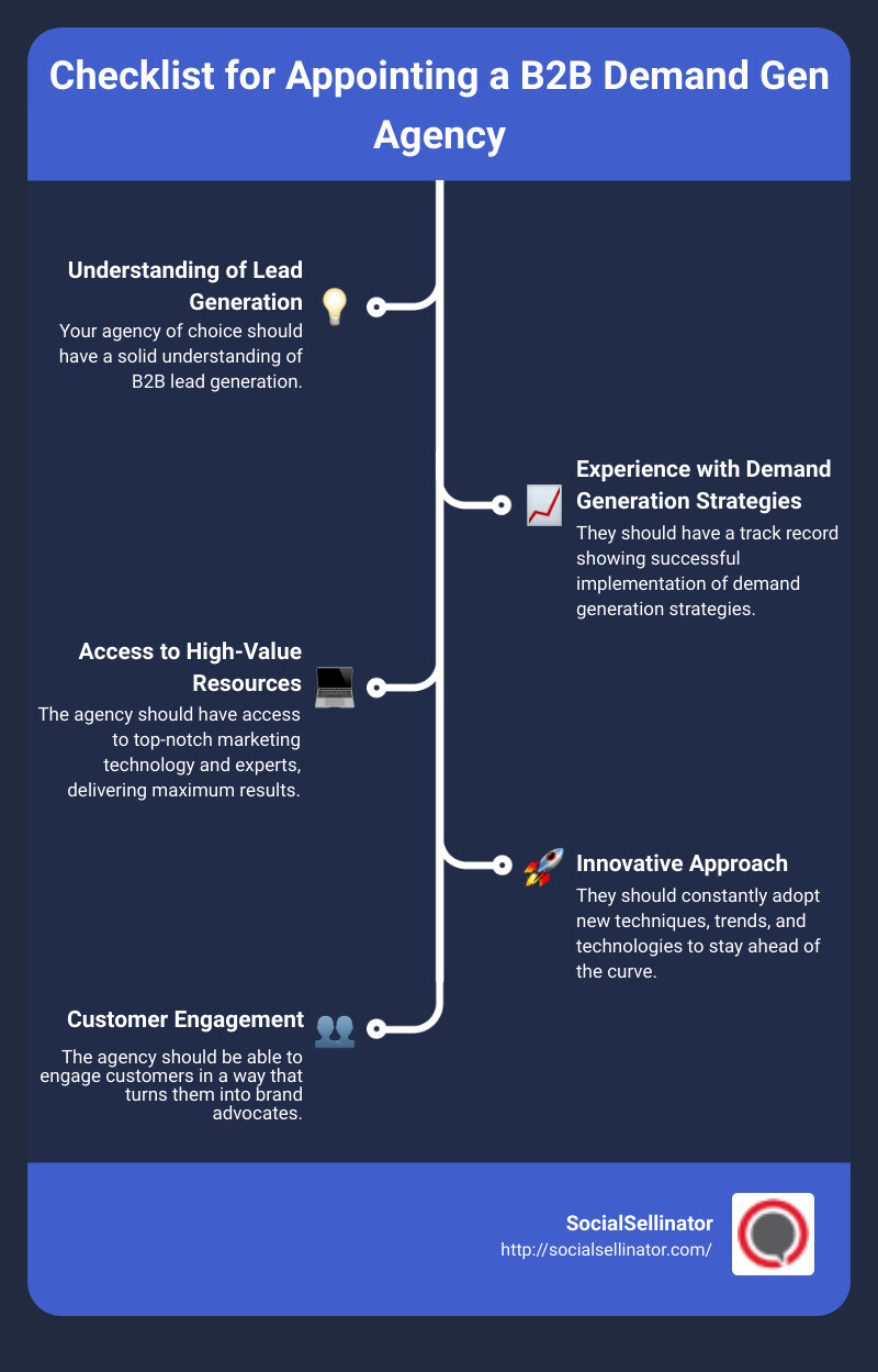 B2B Demand Gen Agency Infographic - b2b demand gen agency infographic infographic-line-5-steps