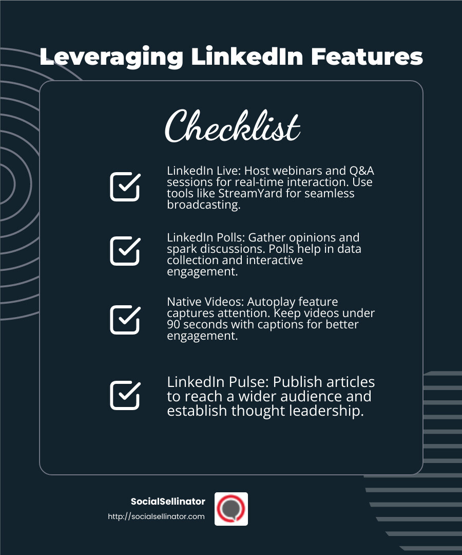 LinkedIn's advanced targeting capabilities allow you to reach professionals based on their job titles, industries, or even specific companies. - LinkedIn growth hacks infographic checklist-dark-blue