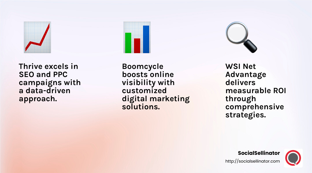 Thrive and WSI Net Advantage are leading agencies in Silicon Valley known for their innovative strategies and measurable results. - Digital Marketing Services in Silicon Valley infographic 3_facts_emoji_light-gradient