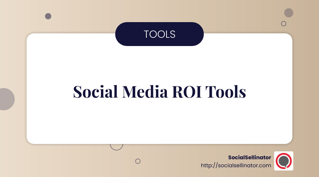 Social Media ROI Calculator - how to measure roi of social media marketing infographic simple-info-landscape-card