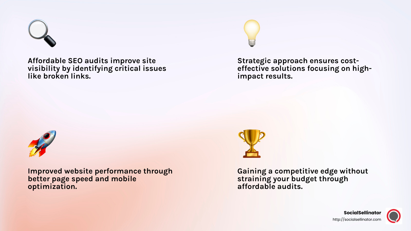 SEO audit infographic - Affordable SEO audit services infographic 4_facts_emoji_light-gradient