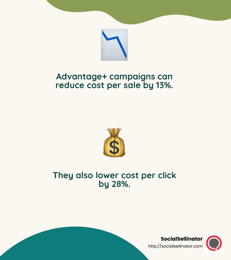 Advantage+ Effectiveness Statistics - facebook ads manager targeting infographic 2_facts_emoji_nature