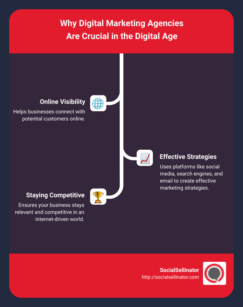 summary of what a digital marketing agency does - digital marketing agency what is infographic infographic-line-3-steps