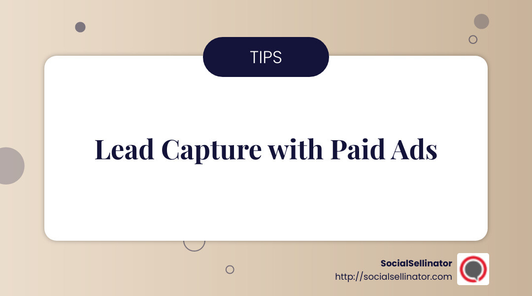 Paid Advertising Lead Capture - leads generation software infographic simple-info-landscape-card
