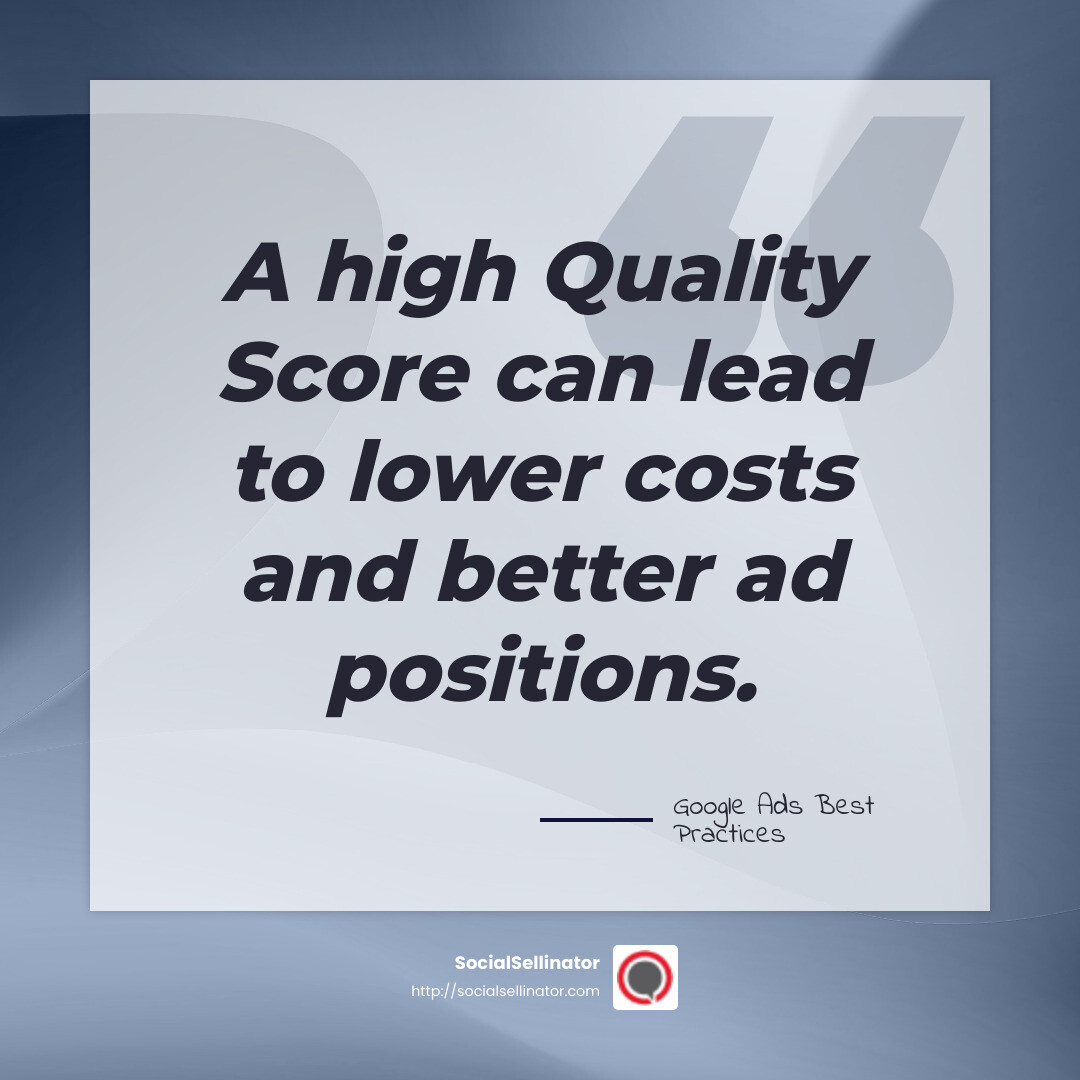 Quality Score Quote - pay per click campaign management infographic simple-quote-gray