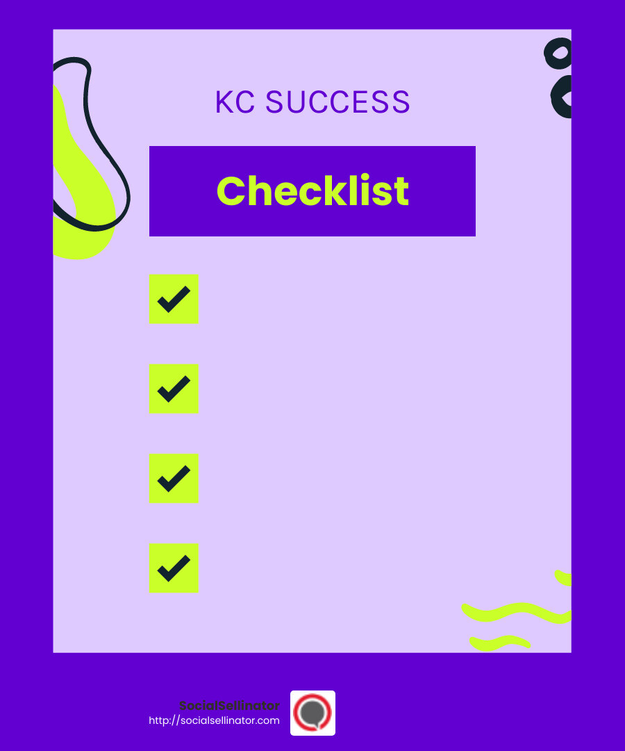 Successful Facebook Marketing Campaigns in Kansas City - facebook marketing kansas city infographic checklist-fun-neon