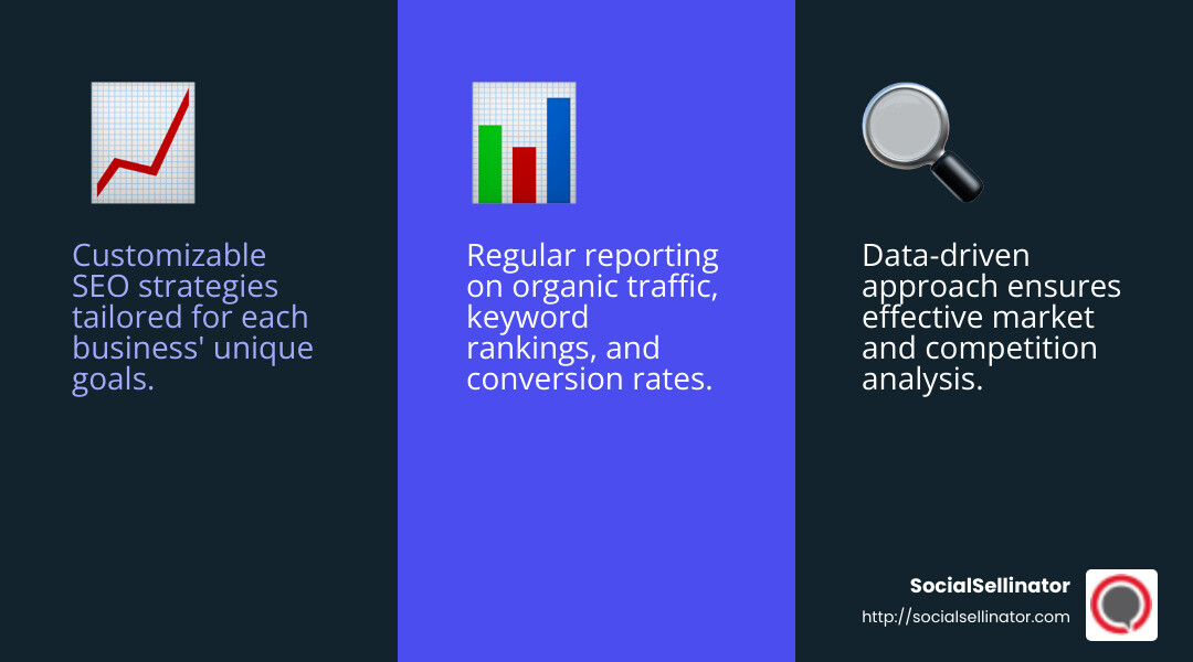 Measurable Results Infographic - austin seo service infographic 3_facts_emoji_blue
