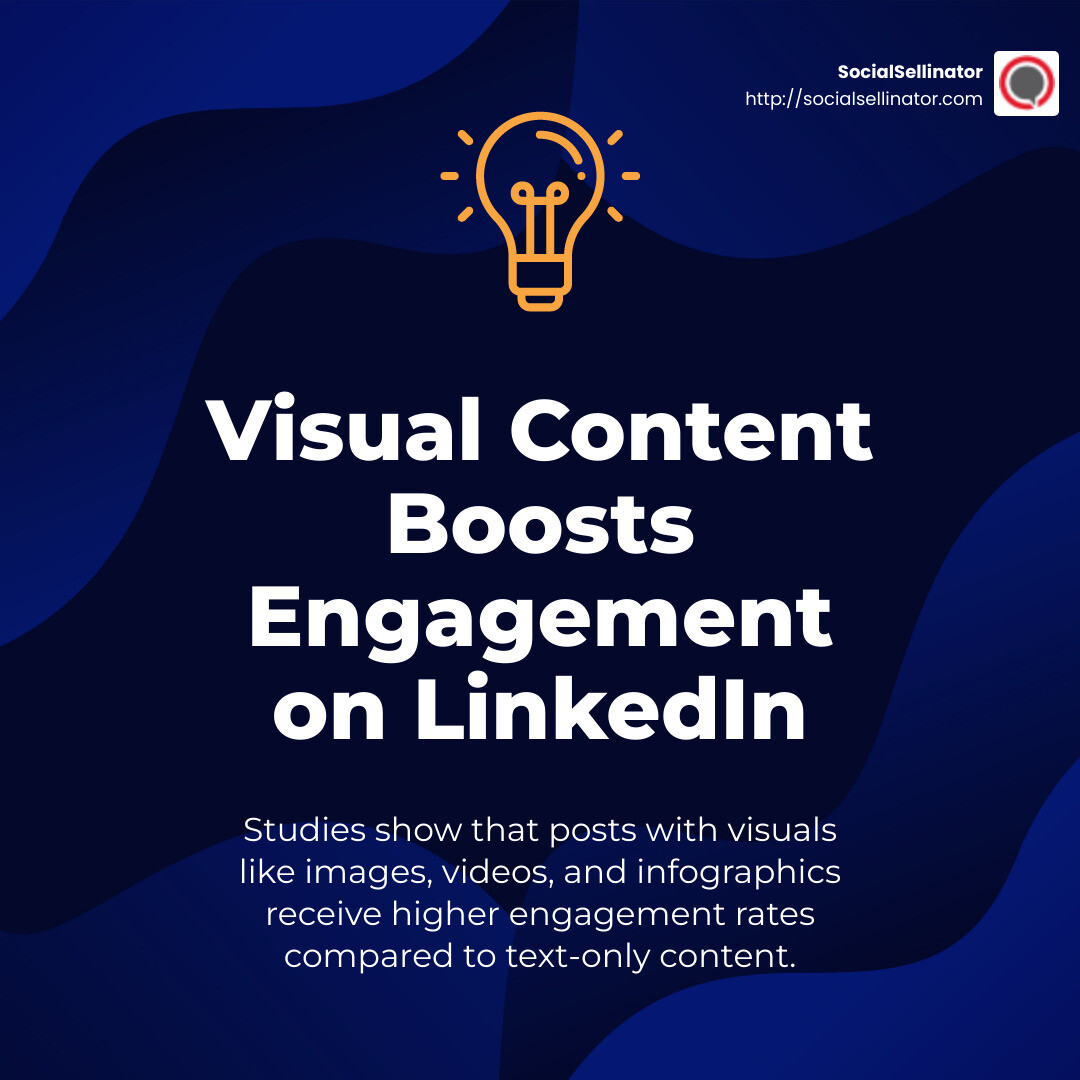 Video content increasingly scores higher engagement on social feeds compared to static text and imagery, so it’s wise to incorporate this format into your content strategy. LinkedIn video ads are seeing excellent performance. - linkedin social media strategy infographic simple-stat-lightbulb