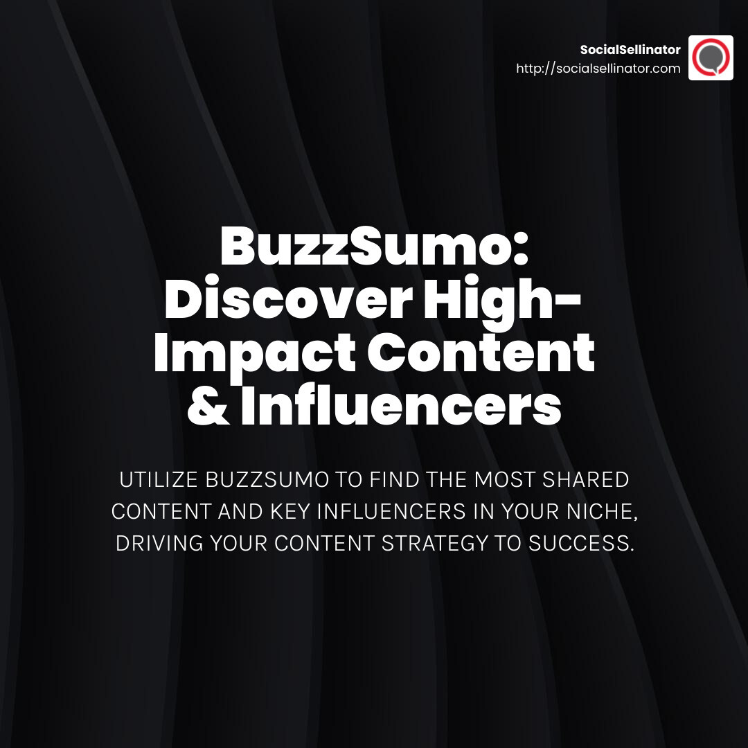 BuzzSumo provides a comprehensive view of content performance, helping marketers stay ahead of trends. - content marketing resources infographic simple-stat-dark
