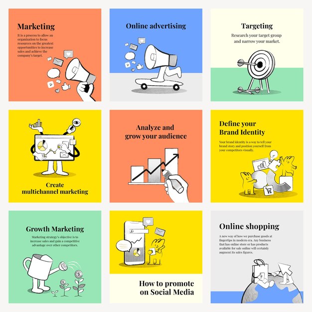 Free PSD beautiful online business templates collection