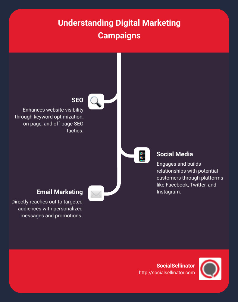 Digital Marketing Campaign Breakdown - digital marketing campaign meaning infographic infographic-line-3-steps