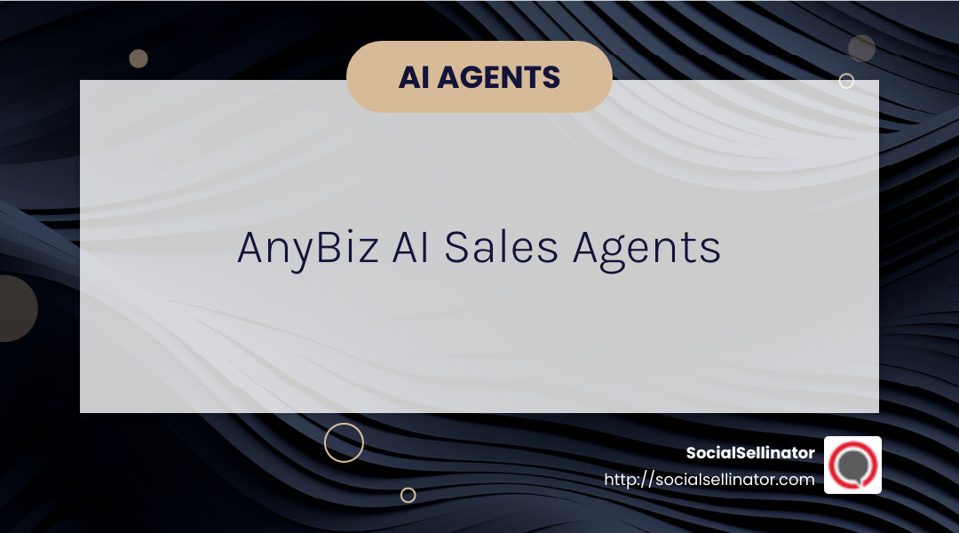 AnyBiz's AI sales agents bring unprecedented intelligence and personalization to prospect engagement. - outbound lead generation agency infographic simple-info-landscape-card-dark