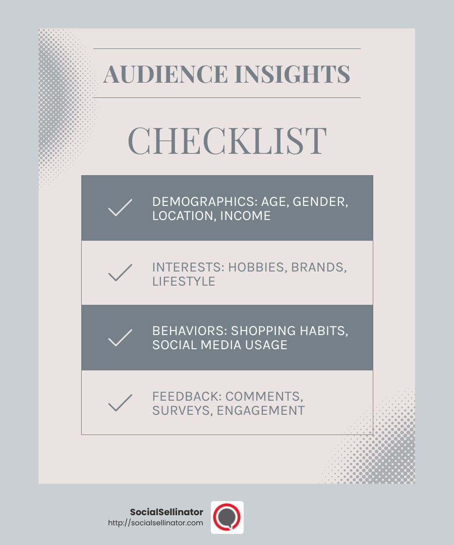 Audience feedback is key to refining your strategy. - Facebook ad creative best practices infographic checklist-light-blue-grey