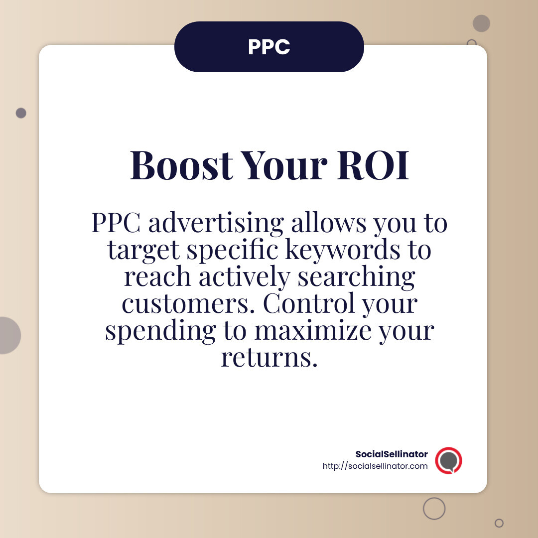 PPC advertising can improve your ROI by reaching targeted audiences effectively. - digital marketing strategy Denver infographic simple-info-card