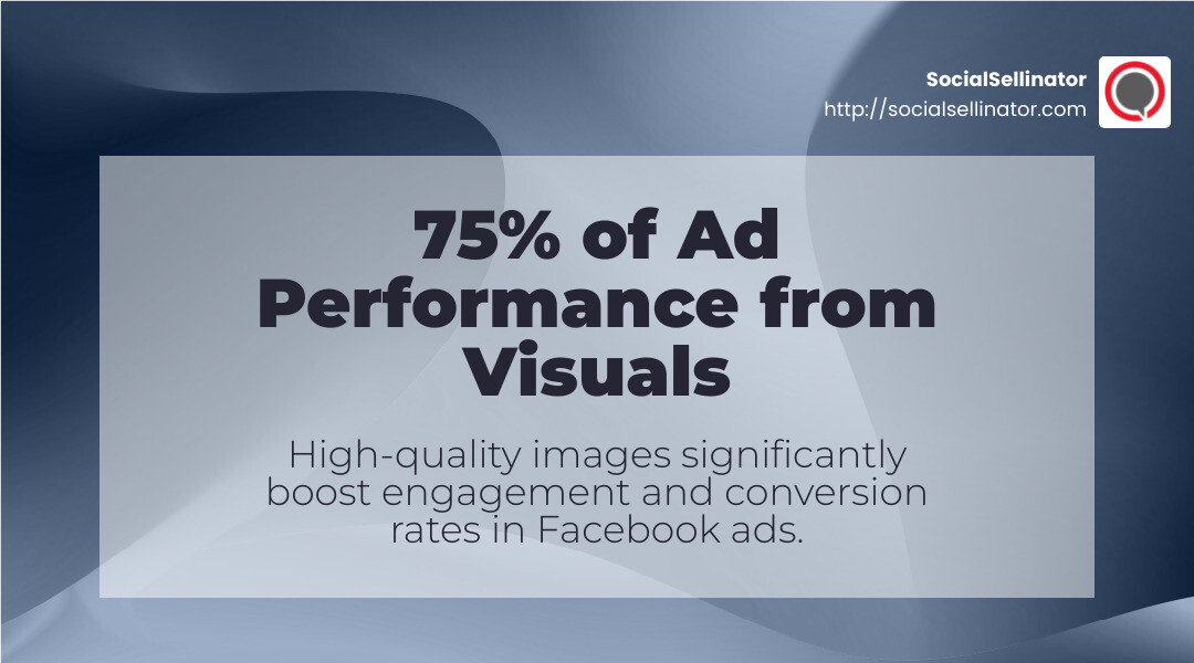 Example of social proof in a Facebook ad - Facebook ad headline tips infographic simple-stat-landscape-abstract